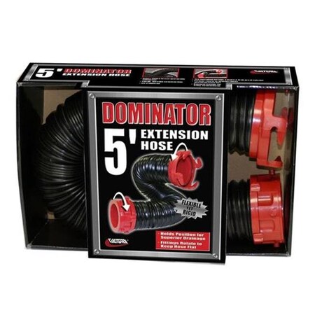 Valterra VALTERRA LLC D040205 5 Ft. Dominator Sewer Hose; Black V46-D040205